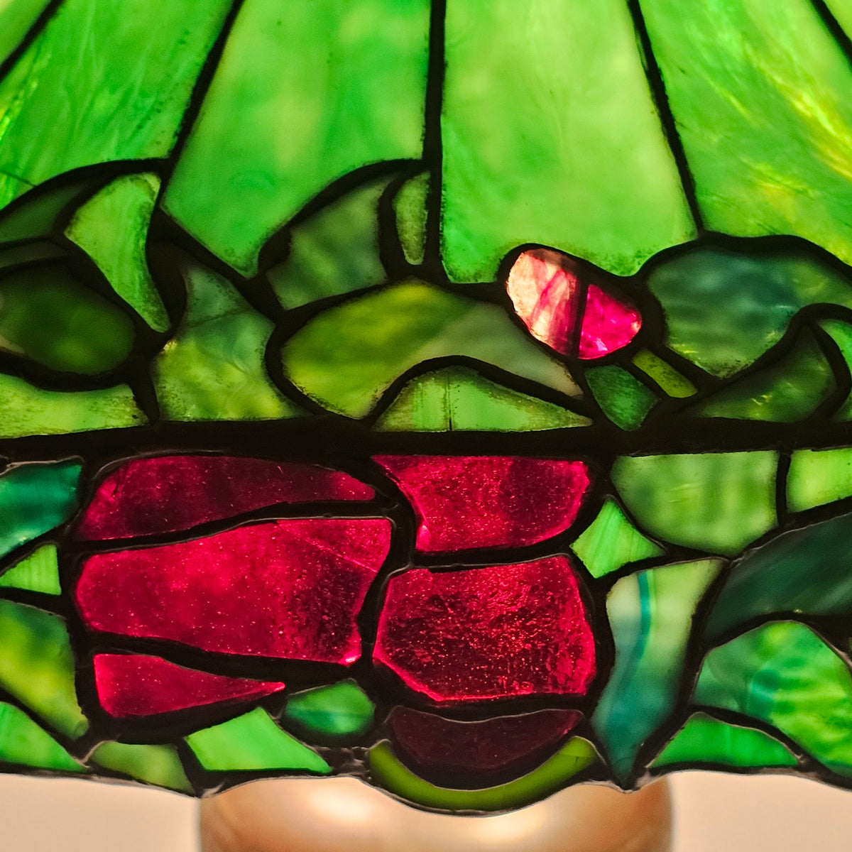 Handel Red Poppy Border Lamp