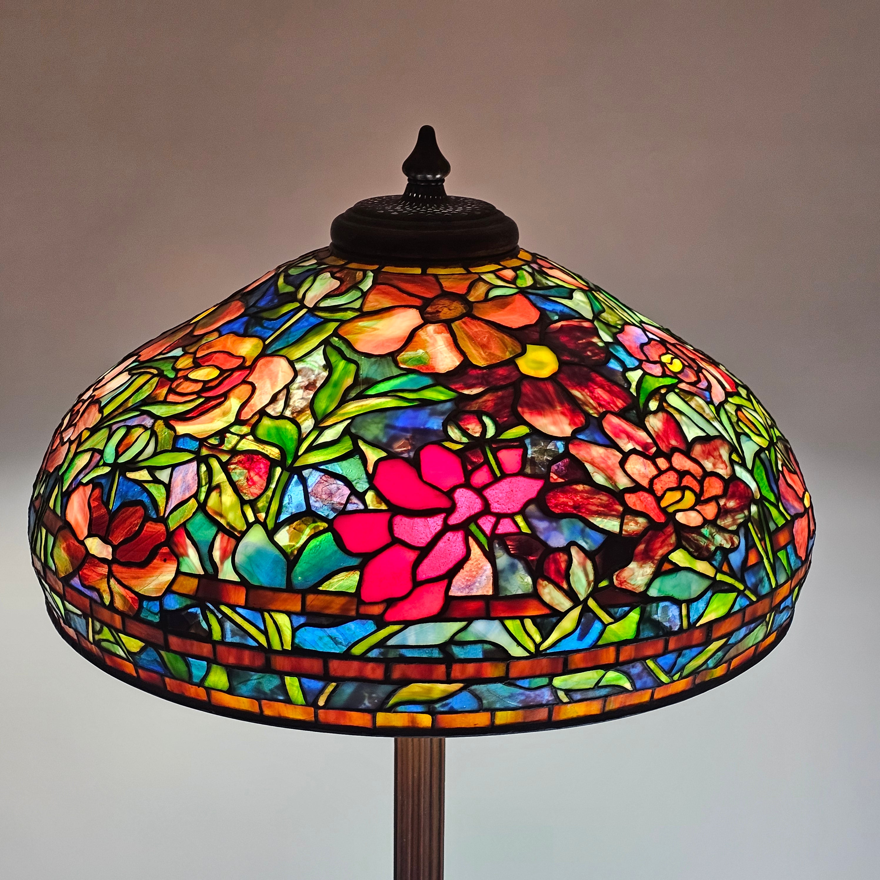 Tiffany Studios Peony Lamp