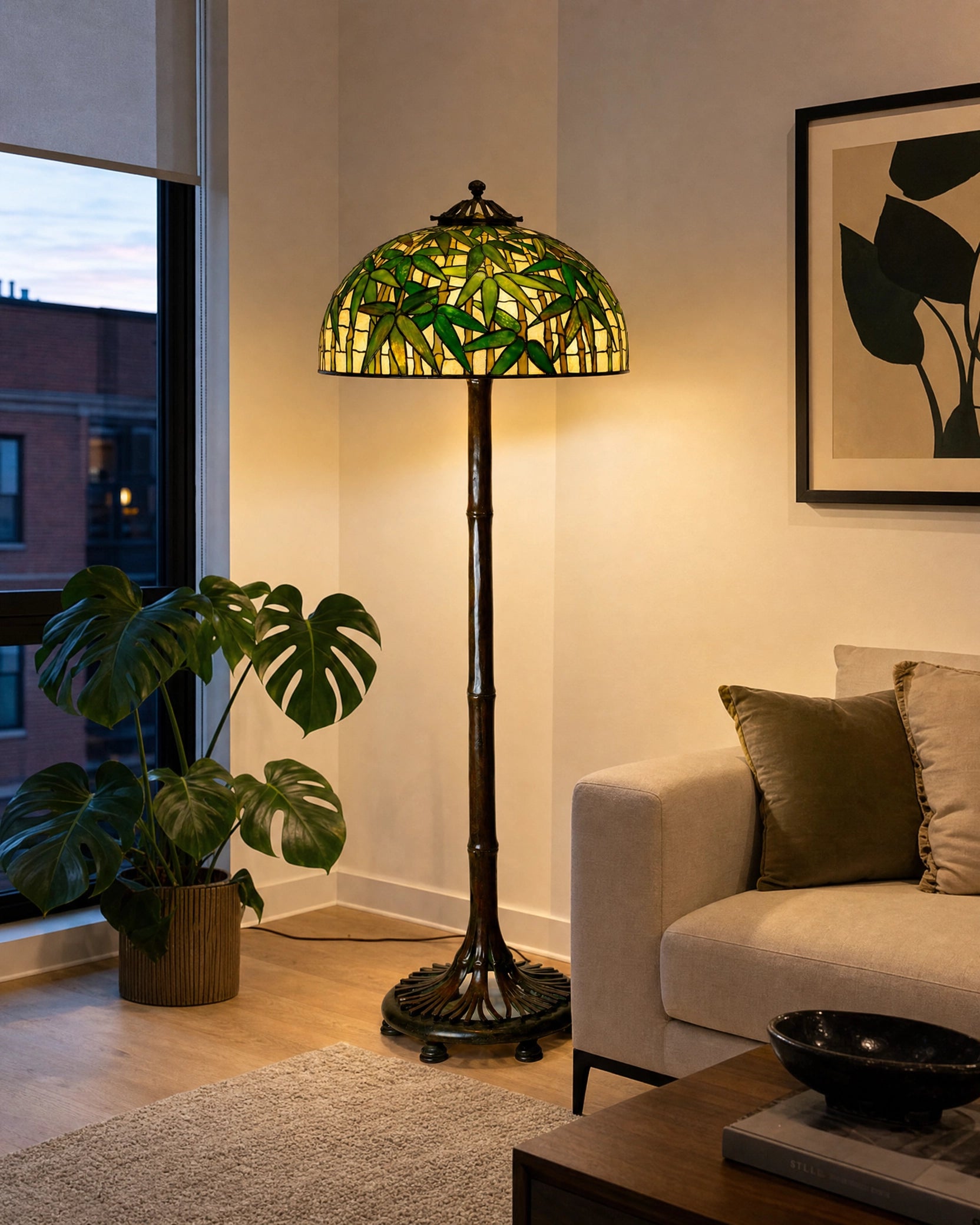 Tiffany Studios Senior Bamboo Floor Lamp