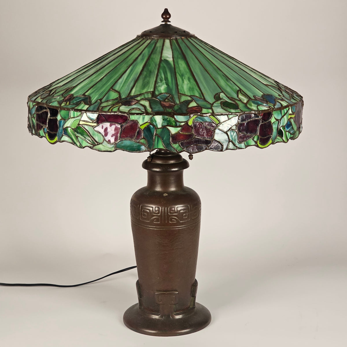 Handel Red Poppy Border Lamp