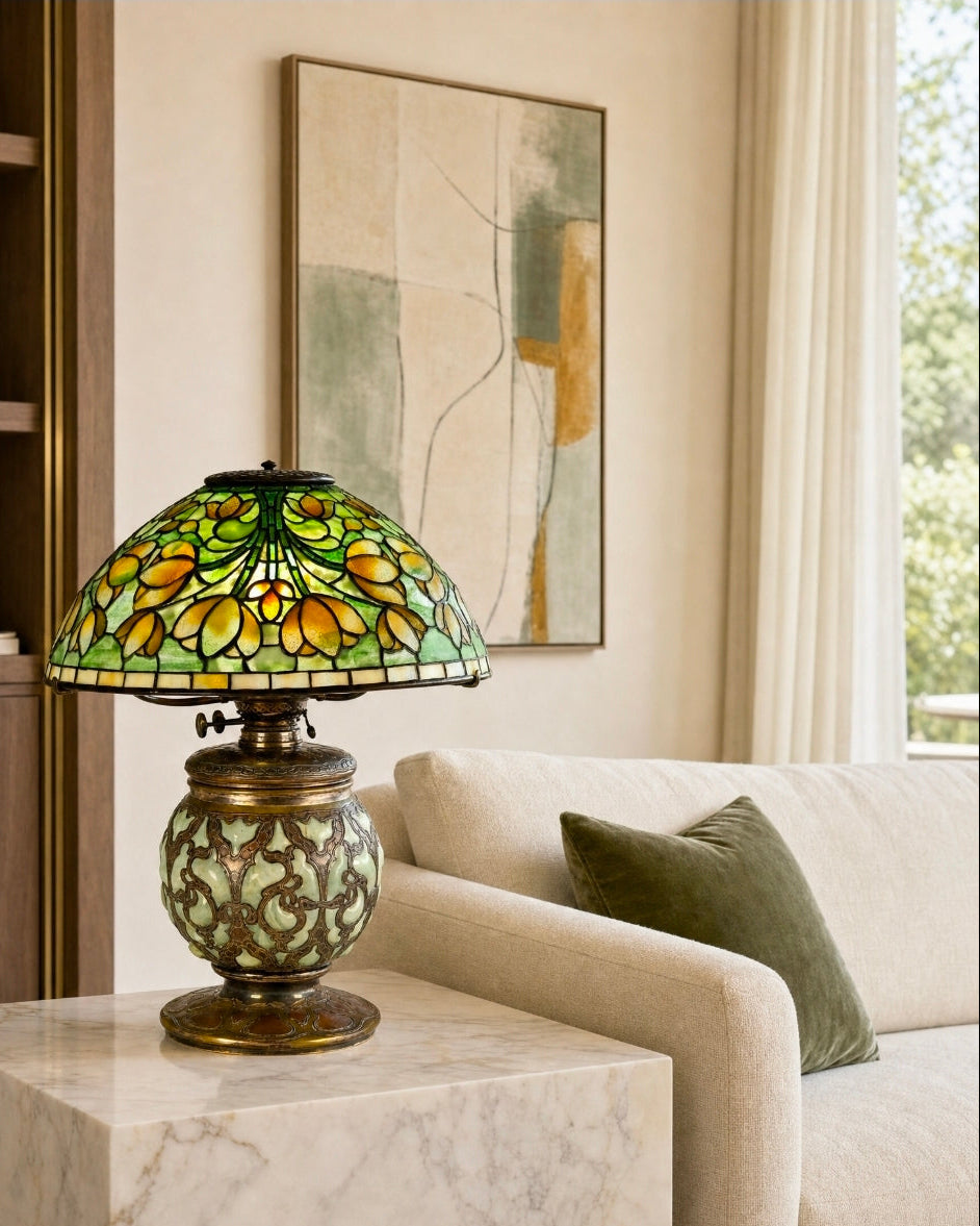 Tiffany Studios Tulip Cluster Lamp