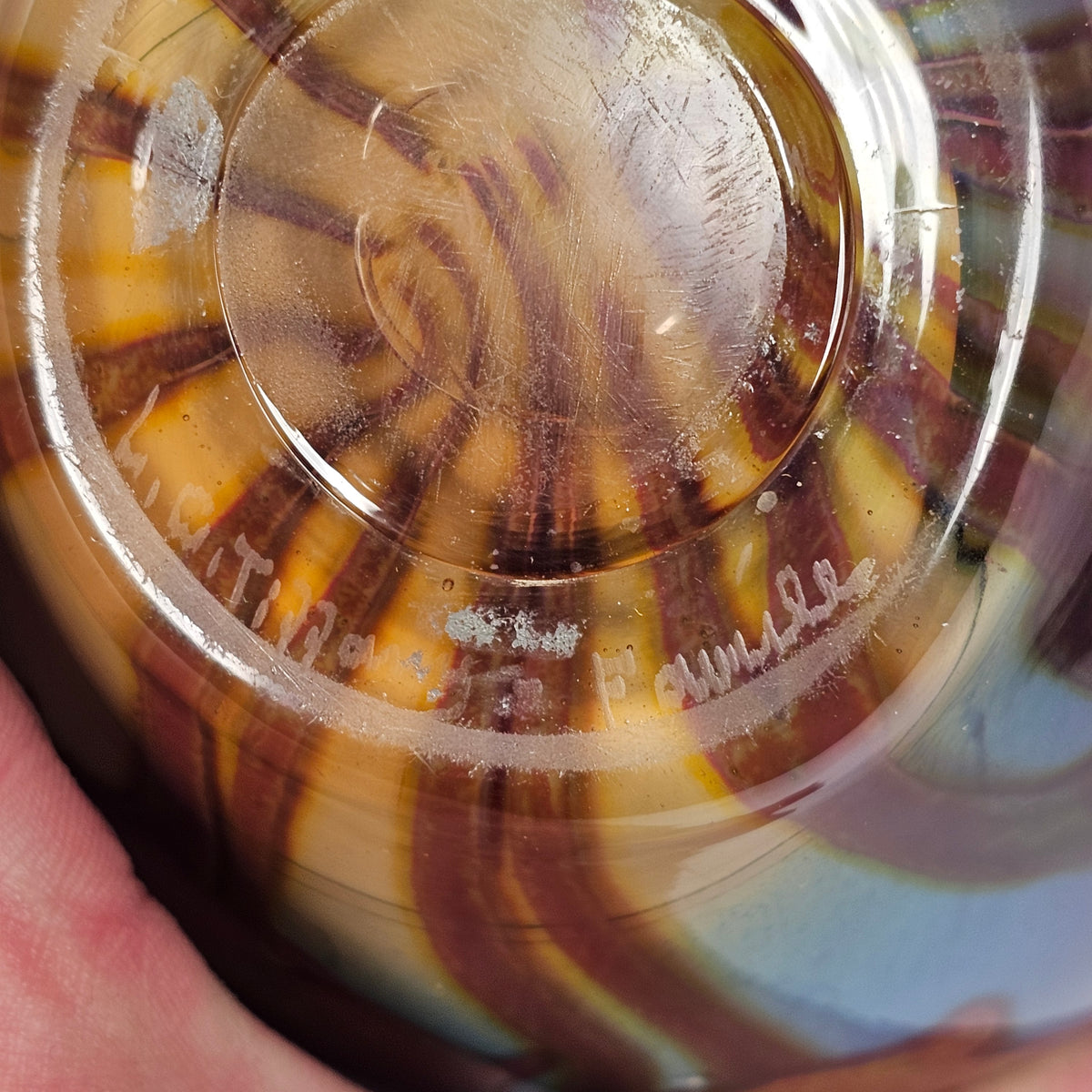 Tiffany Studios Reactive Glass Paperweight
