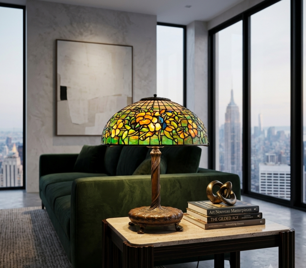 Tiffany Studios Pansy Lamp