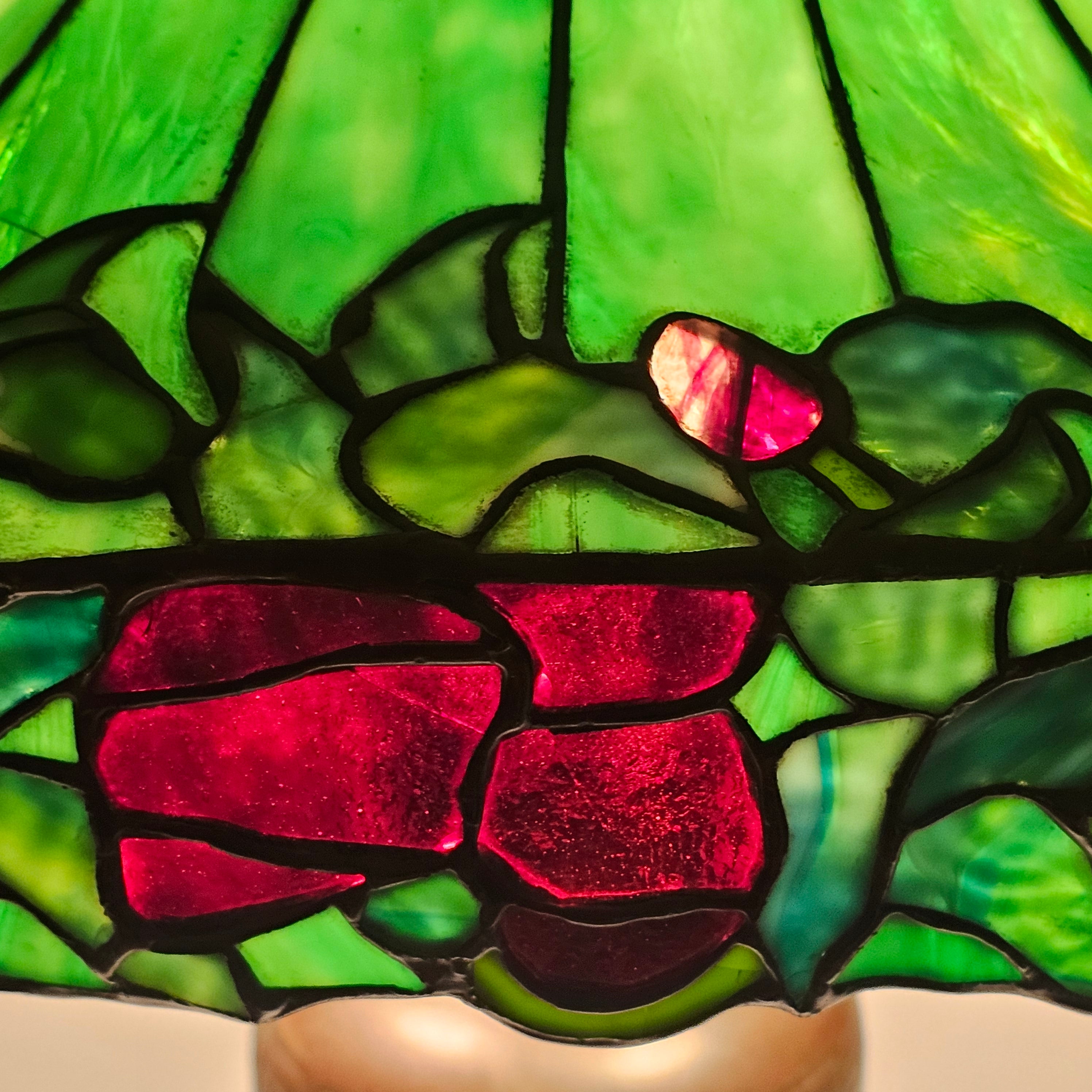 Handel Red Poppy Border Lamp